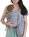 Vlokup Baby Sling Ring Sling Carrier Wrap | Extra Soft Lightweight Cotton Baby Slings for Infant, Toddler, Newborn and Kids | Great Gift, Lightly Padded Adjustable Nursing Cover Light Grey
