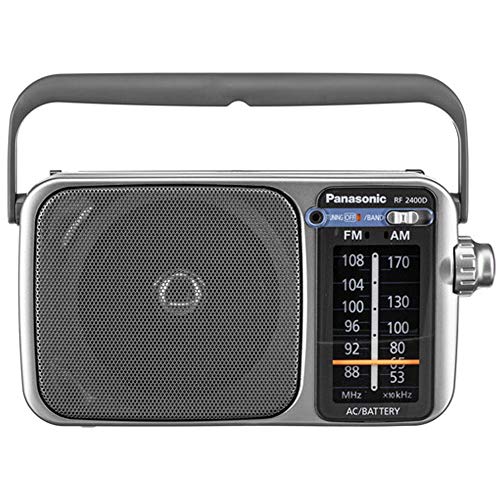 Panasonic Rf-2400D Am/Fm Radio, Silver/Grey #TOP1