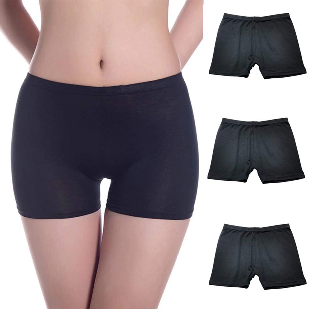 plus size Cotton Spandex Boyshorts Panties for Women and Girls/Tights/Under Skirt/Swimming/Yoga, (Pack of 3)-picture-34