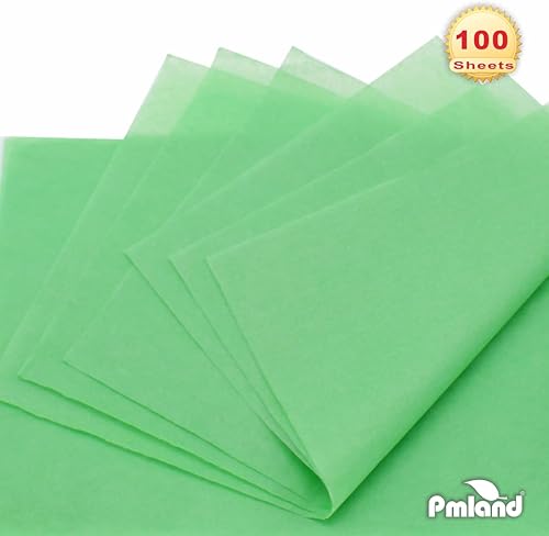 Miniatura 47 de PMLAND - Papel de regalo de calidad superior, 15 x 20 pulgadas, 100 hojas Azul Aqua