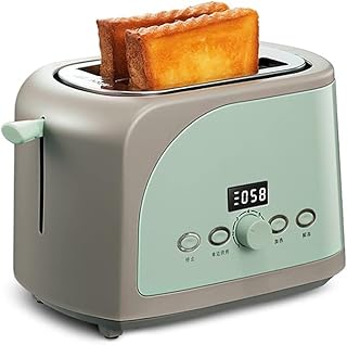 Toster 2 Slice Toasters Szeroki Slot Ze Stali Nierdzewnej Toster z 6 Ustawienia cienia i wymiennej tacy Crumb dla chleba,gofry,równomiernie szybko tosty AJMINI