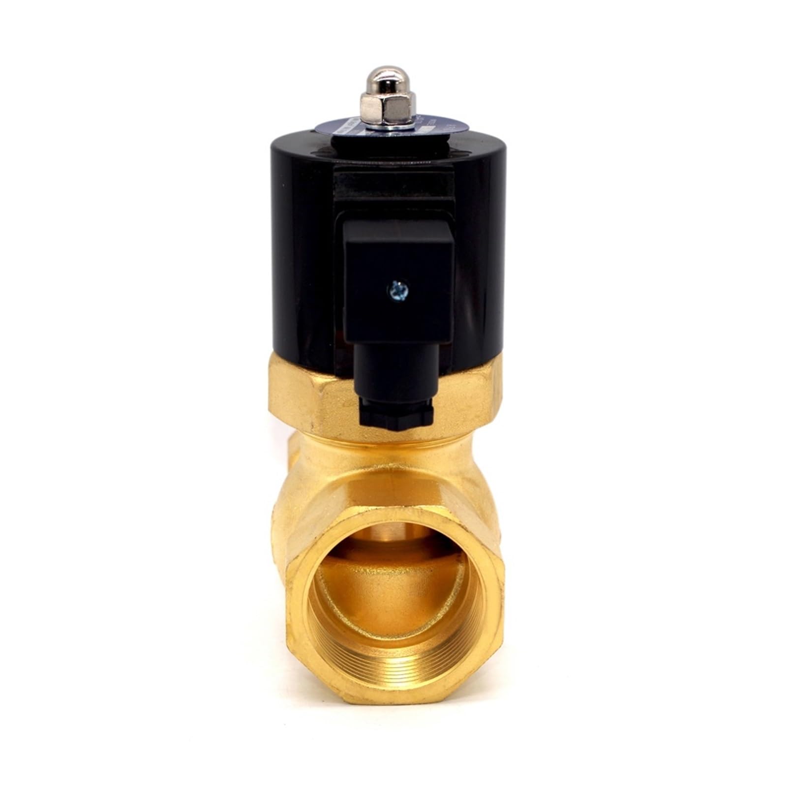 Huuoqiwy Bsp Solenoid Valve G2 Dn50 2-Way Nc Brass Steam Solenoid Valve Hi-Temp Electric Valve 16Bar(24Vac)