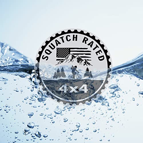 Image of Bigfoot Badge Rated Car Emblem, Squatch 4 x 4 Metal Automotive Badge 3D Metal Car Badges Emblems Round Decals Decals Stickers Compatible with Wrangler Vehicles Trucks