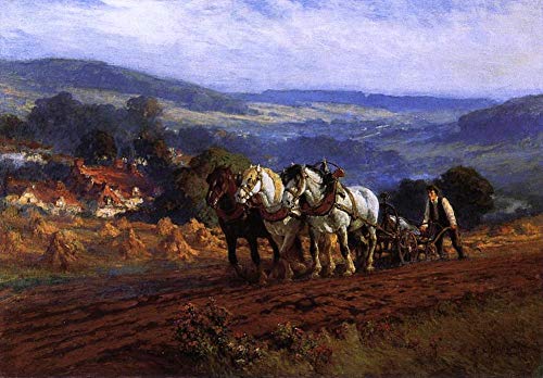 Peinture à l'huile sur toile art mural célèbre Bridgman scène rurale -03