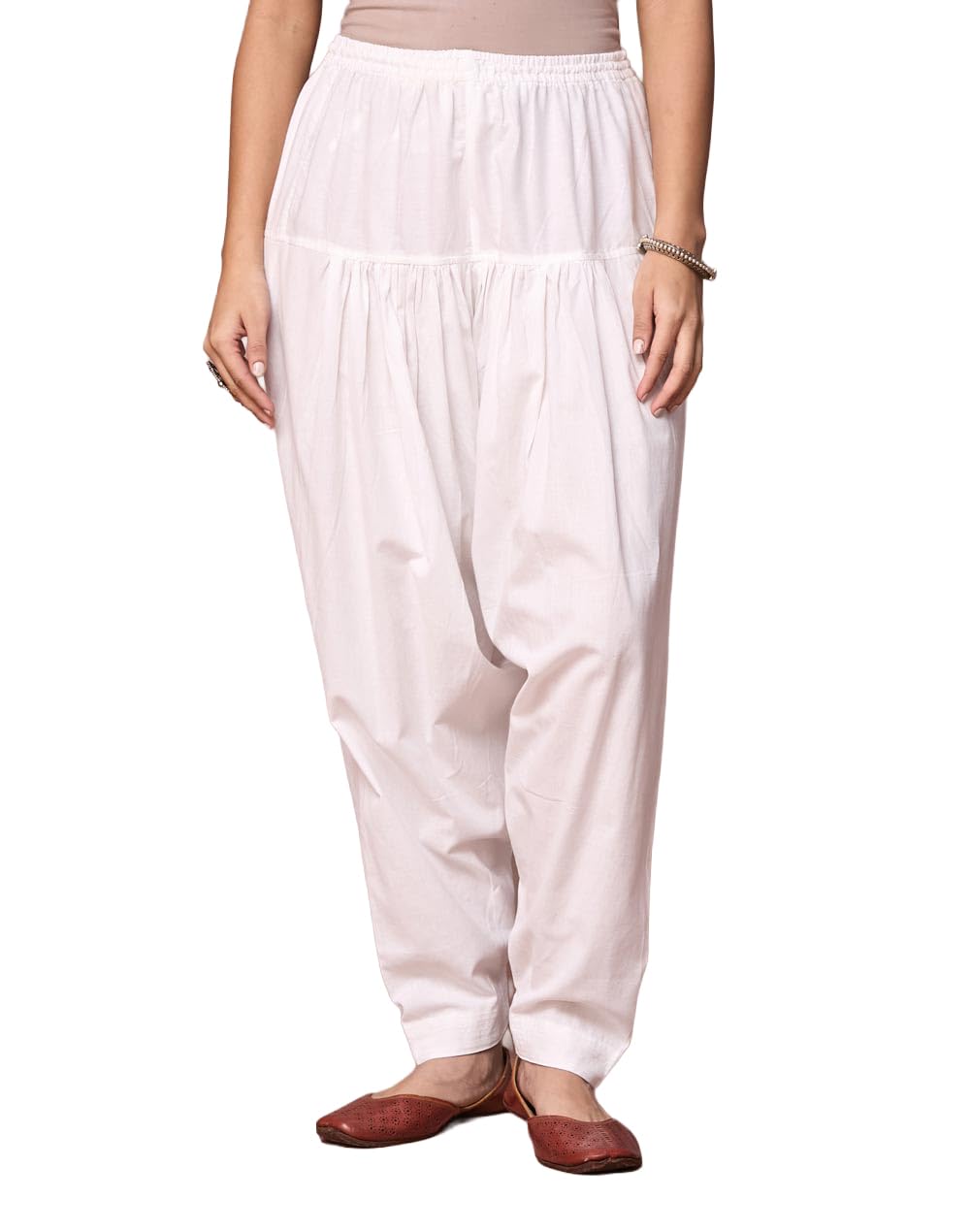 fabindia Women's Cotton Salwar |Elasticated Waistband & Drawstring| Side Pocket-picture-10