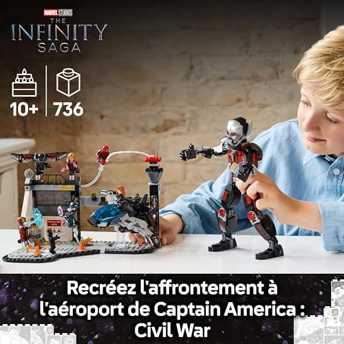 Lego Le Combat De Captain America : Civil War 76314 Lego La Boite - vue 3