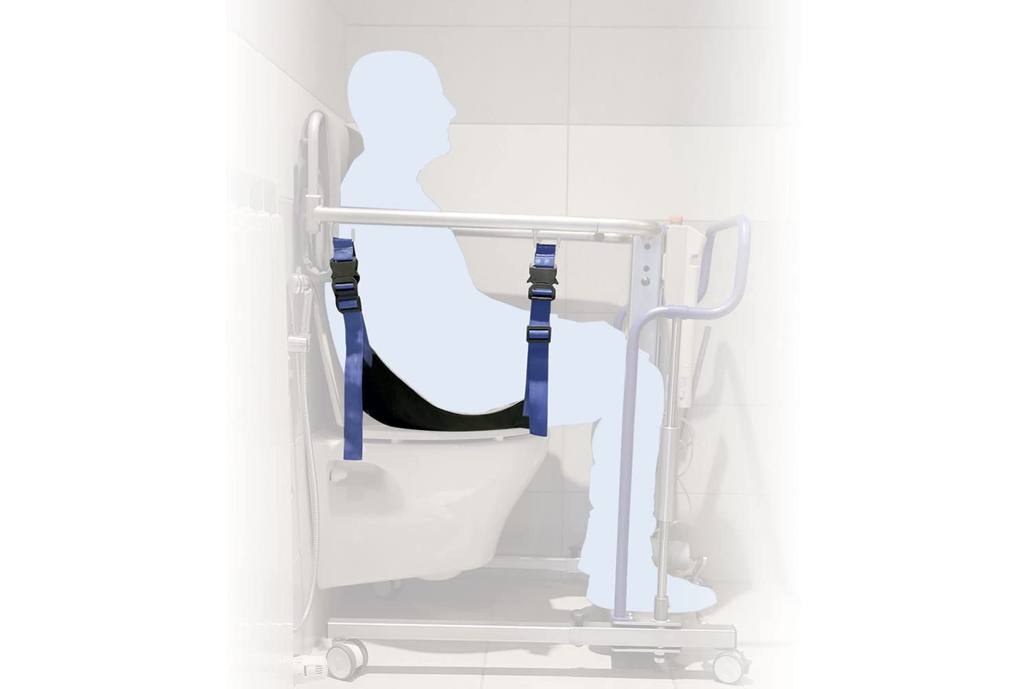 Imbracatura Toilette regolabile con Fibbie Compatibile con Sollevatore Elettrico Muevo Home RI900