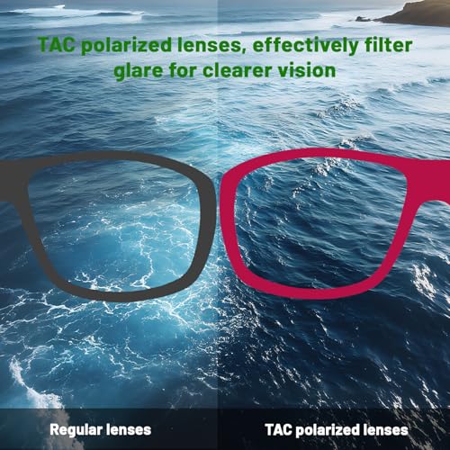 Polarized Sunglasses TR90 Lightweight UV400 Protection HD Lens Anti-Slip for Sports4
