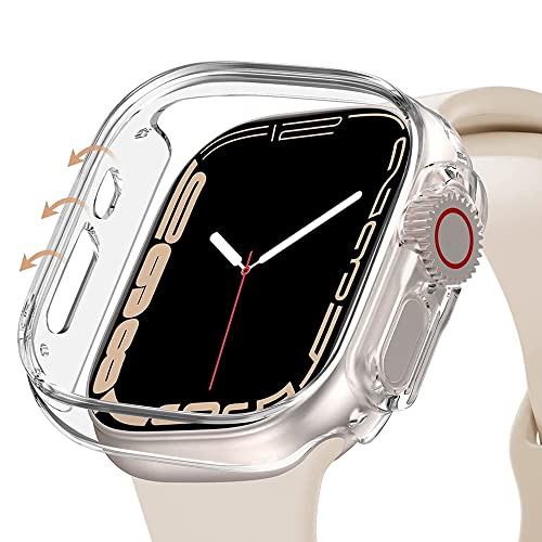 Coque Apple Watch 8 41mm bumper antichoc rigide transparent