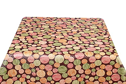Image of The Furnishing Tree Waterproof Square Shaped 4 Seater Printed Table Cover Size 54x54 inches with White Border Lace