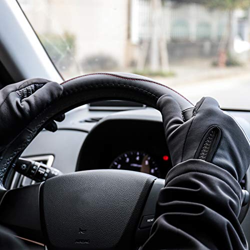 Luvas, Andoer Luvas de inverno Luvas à prova d'água à prova de vento Luvas de snowboard quente Luva