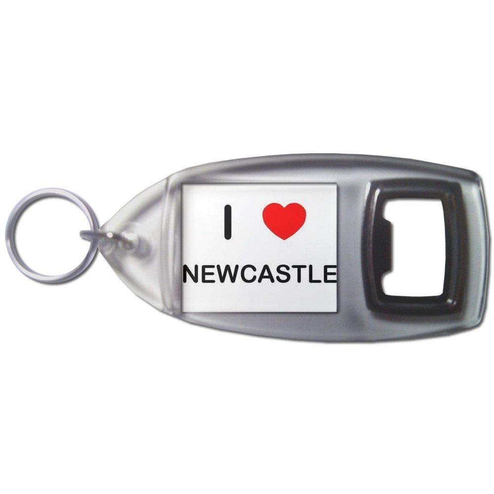 I Love Newcastle - Plastic Bottle Opener Key Ring