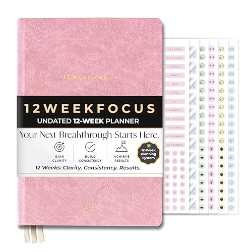 12 Week Focus Planner: High Performance Project Planner - Stay