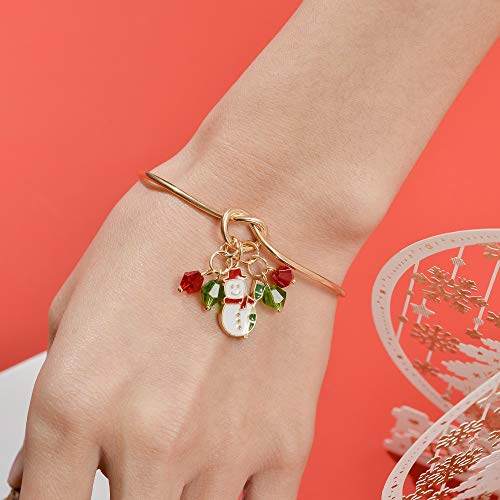 M Miraculous Garden 9 Pcs Christmas Charm Bracelet Thanksgiving Xmas Holiday Bracelets Jewelry Set For Women Girls #TOP4