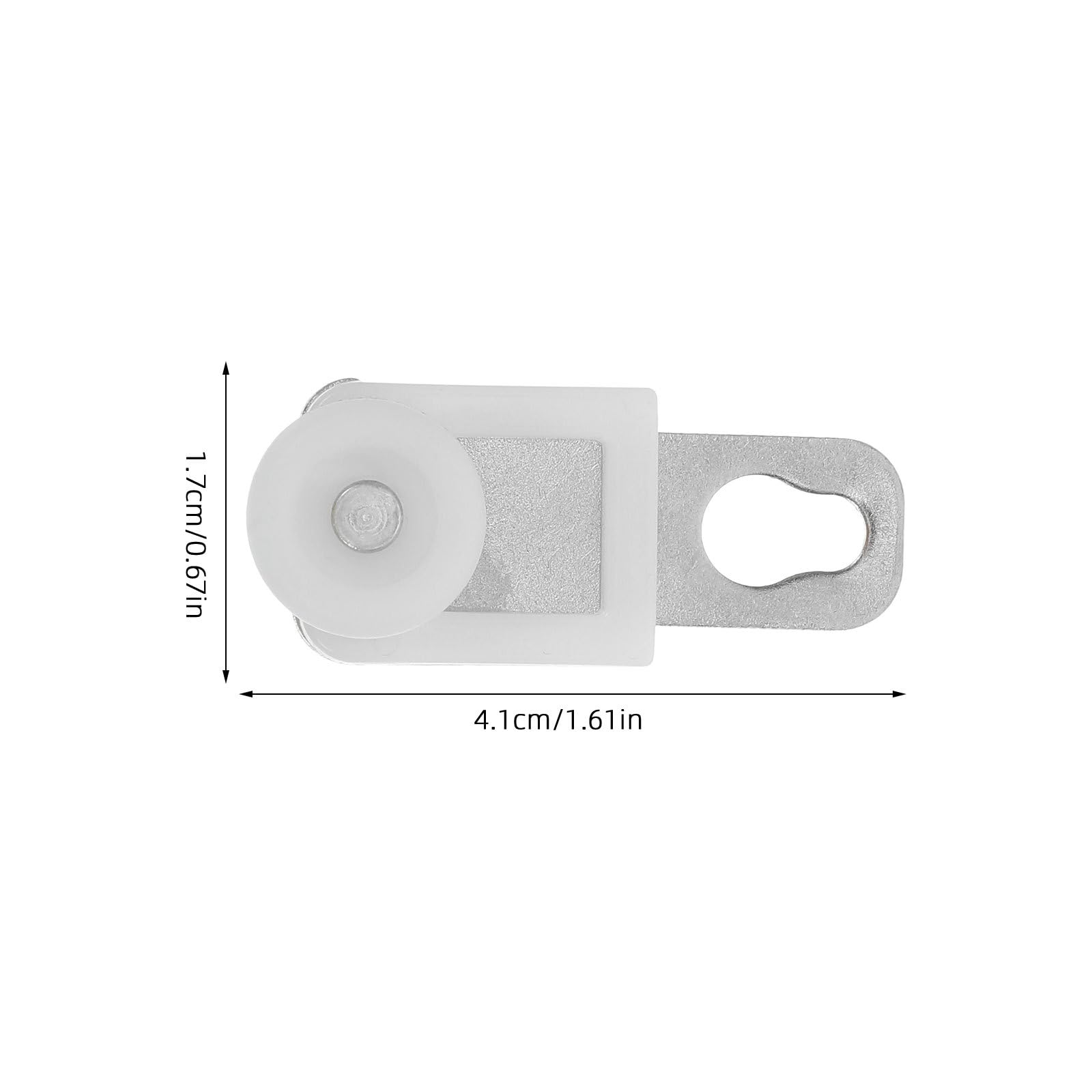 DOITOOL 50 pezzi di rulli per binari per tende: ganci per binari per tende da soffitto, clip per per in plastica, ganci per finestre da doccia, bianchi