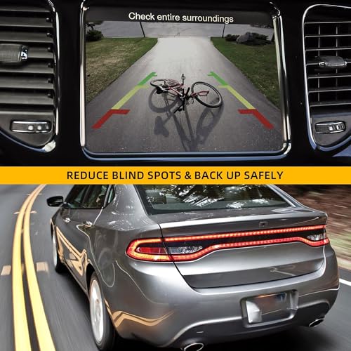 Image of Dasbecan Backup Camera Compatible with 2013-2016 Dodge Dart Back up Rear View Reverse Camera Replaces# 56038990AA 56038990AB 56038990AC 1WY78GW7AA