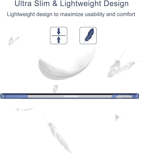 Miniatura 8 de Soke Funda para iPad Air de 13 pulgadas (M2) 2024, iPad Pro 12.9 2022 2021 (6 5 generación), soporte delgado y triple pliegue + encendido y apagado