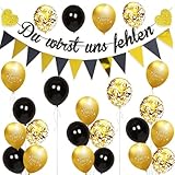 Du wirst uns fehlen Abschied Deko Set – 24 tlg. Deko...