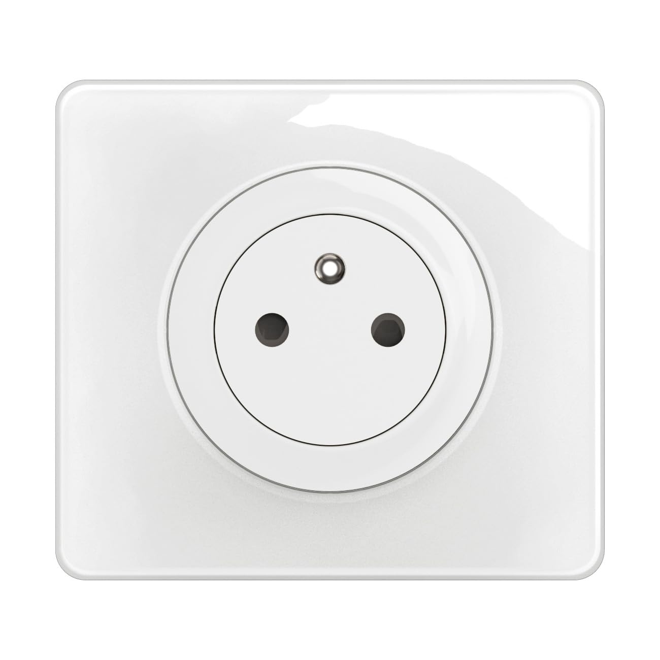 LEGRAND - Prise Electrique Murale avec Terre Céliane Surface Confort avec Plaque - Prise Affleurante avec Socle Rétractable - Blanc
