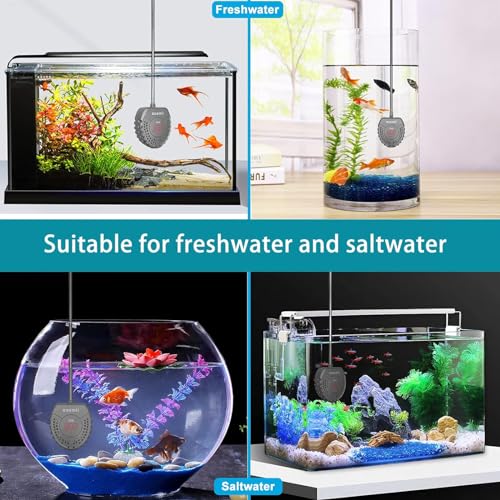 Image of Aquarium Heater 25W 50W 100W 150W Fish Tank Heater with Adjustable Temperature External Controller for 15 20 30 Gallons (50W)