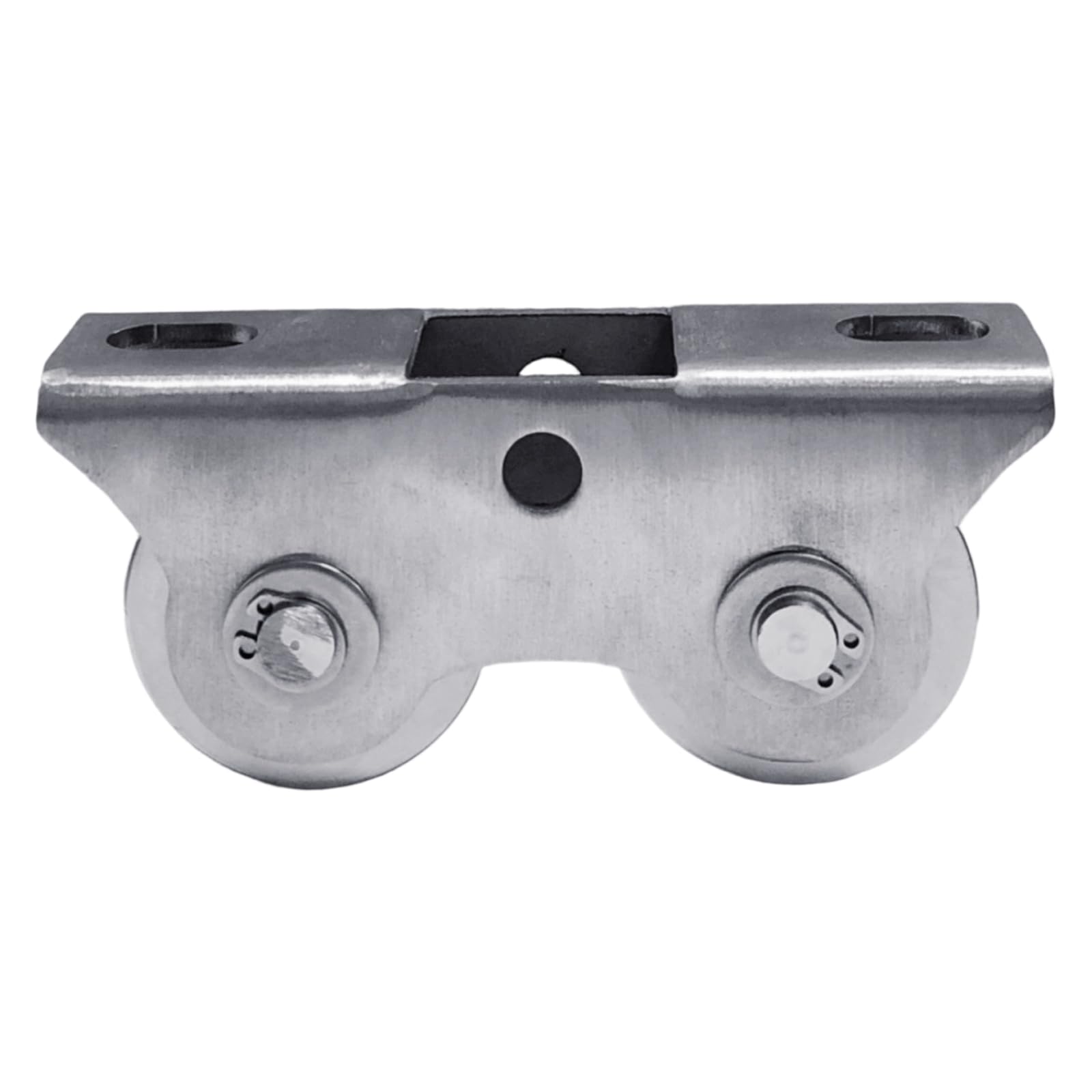 Stainless Steel Pulley Block with 2 Handle 150kg Lifting V Pulley for Projects Secure Loading Steel Fixed Parenthesis with Disks