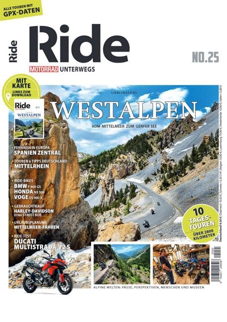 RIDE - Motorrad unterwegs, No. 25: Westalpen