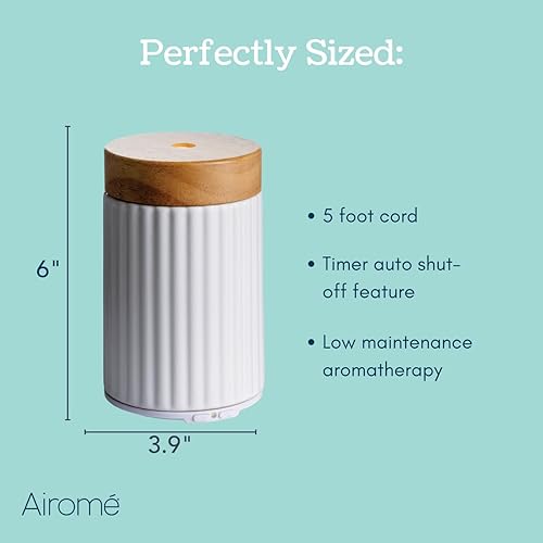 Miniatura 4 de Difusor de aceite esencial ultra sónico de madera y cerámica Airome