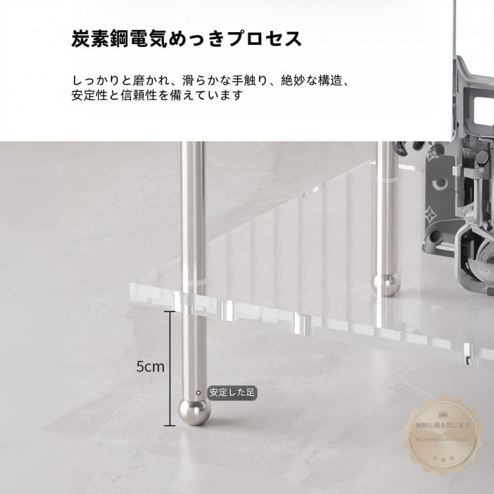 GAKQTアクリル本棚3層無車輪オープンシェルフリビング収納花展示兼用(ベアリング(T層)、車輪付き) (带车轮,60&times;24&times;68c