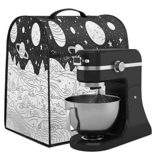 Mixer Cover Coffee Maker Cover Cosmic Graffiti Stand Mixer Cover With Pockets Kitchen Aid Mixers Accessories