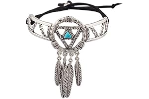 Boho Stone Dream Catcher Navajo Leaf Bracelet: An Exquisite Talisman