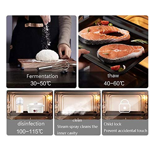 LYKYL 28L Toaster, Multi- functie Stoomoven met Timer - Toast- Bake- Broil Instellingen, Natural Convection 1. 2l Water… - Image 7