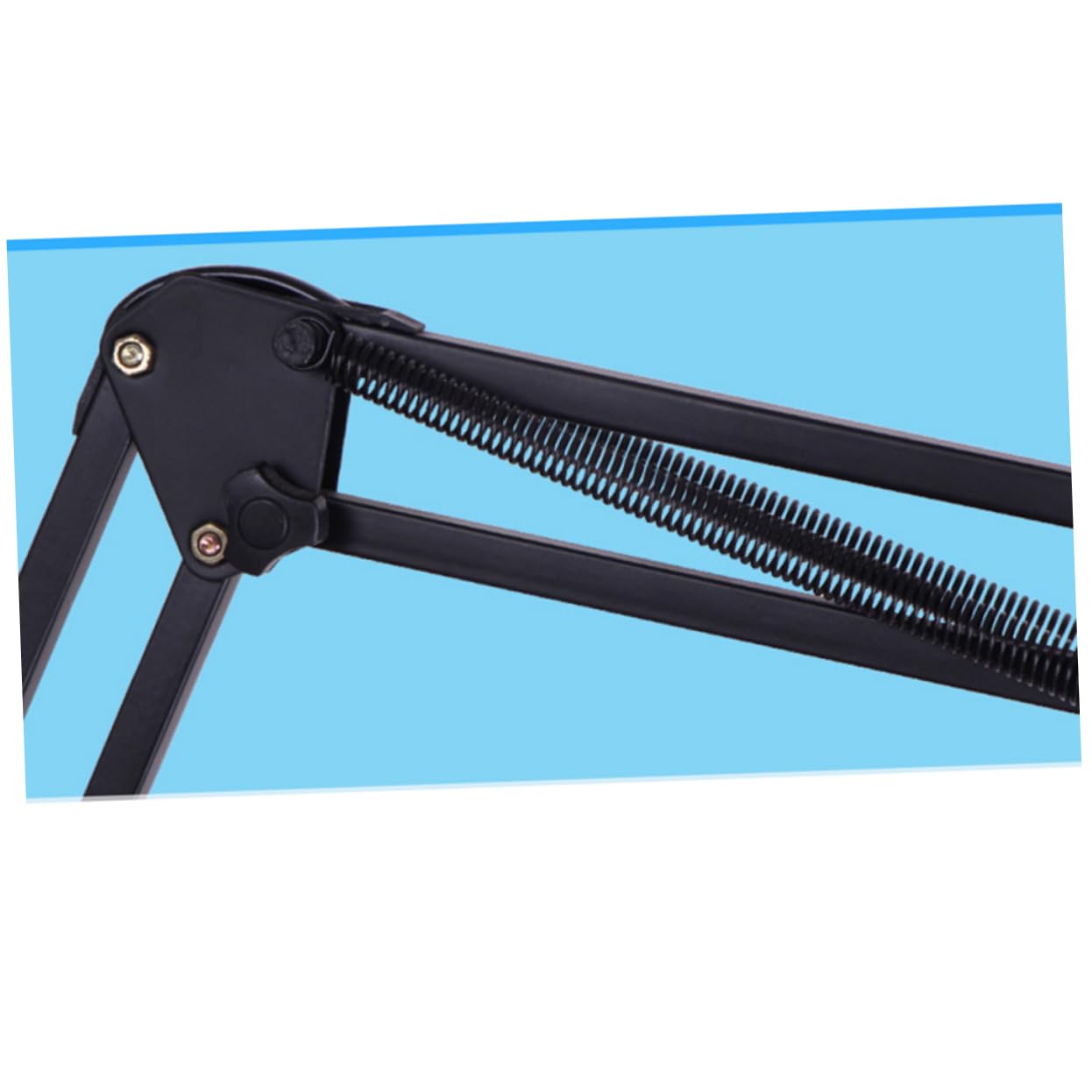 OSALADI Lámpara Flexo Escritorio Abrazadera y Brazo Oscilante de Metal Negro, sin Bombilla, para Oficina y Hogar