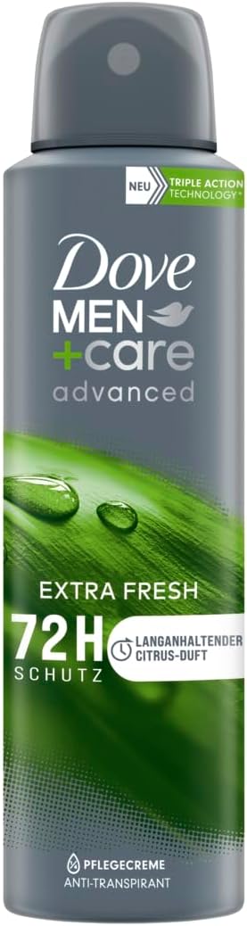 Dove Men+Care Advanced Anti-transpirant Extra Fresh beschermt 72 uur tegen lichaamsgeur en zweet, 150 ml, 6 stuks