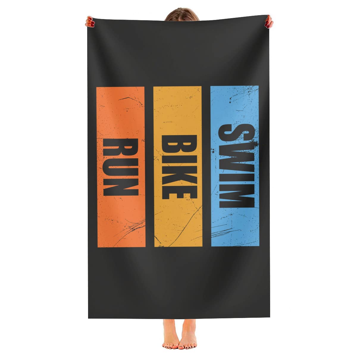 Beach Towel Swim Bike Run Triathlon Bath Towel Sand Free Hand Towels Cosy Towels For Bath Adults Swim 80X130Cm
