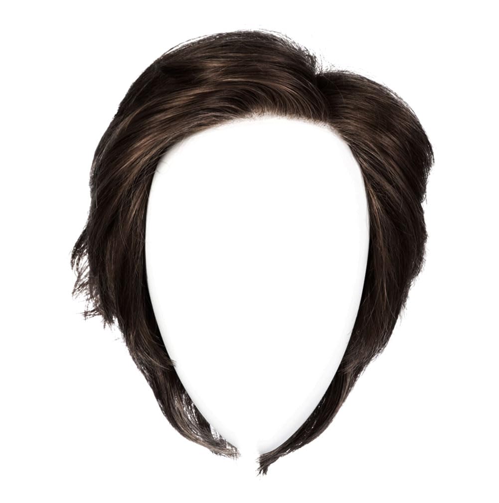 GABOR Femme & Flirty Short Shag Wig, Lightweight Volumous Style With Soft Layers, Average Cap, GL8-10 Dark Chestnut