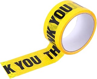 CANIGHT Cinta de Seguridad Autoadhesiva 1 Rollo Color Amarillo Brillante 4 8 Cm X 25 M Cinta de Enmascarar Cinta de Advertencia Rollo de Cinta de Barrera para Uso Doméstico Escolar E Industrial