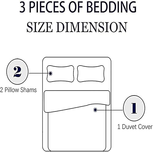 Miniatura 2 de Juego de funda de edredón de juego de anime, juego de ropa de cama suave tamaño Queen, juego de funda de edredón de 3 piezas con funda de edredón