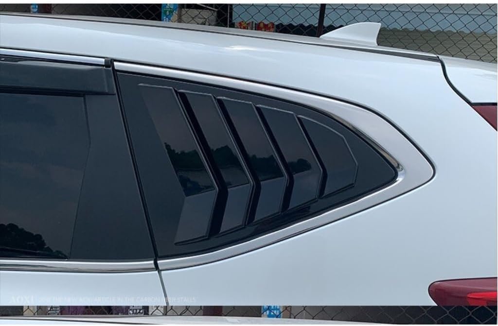 Rear Side Window Louvers Air Vent Scoop Cover Blinds for Honda CRV 2017-2022 (Glossy Black)