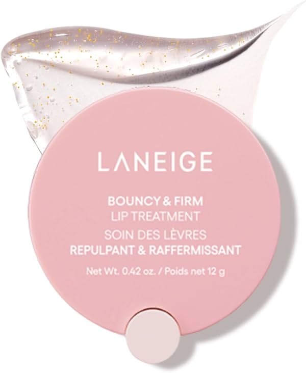 Tratamiento Labial LANEIGE Bouncy & Firm: Cuidado Labial que Aumenta el Volumen y Reafirma con Peonía y Complejo de Colágeno, Cápsulas de Ceramida y Ácido Hialurónico 5D para Hidratación