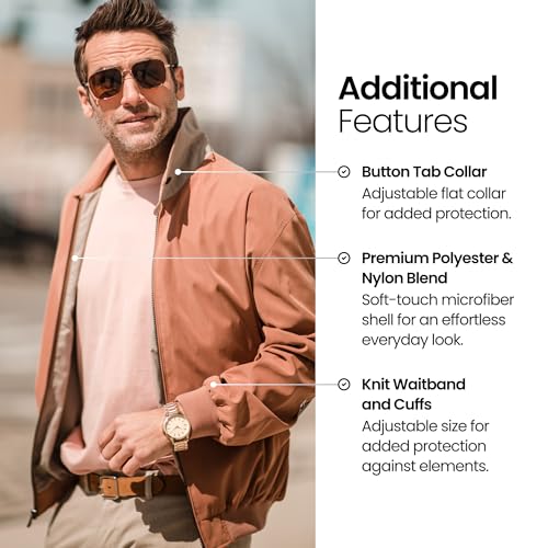 Image of Weatherproof Men's Golf Jacket - Lightweight Windbreaker, Water-Resistant Microfiber Shell, Perfect for Golf & Casual Wear