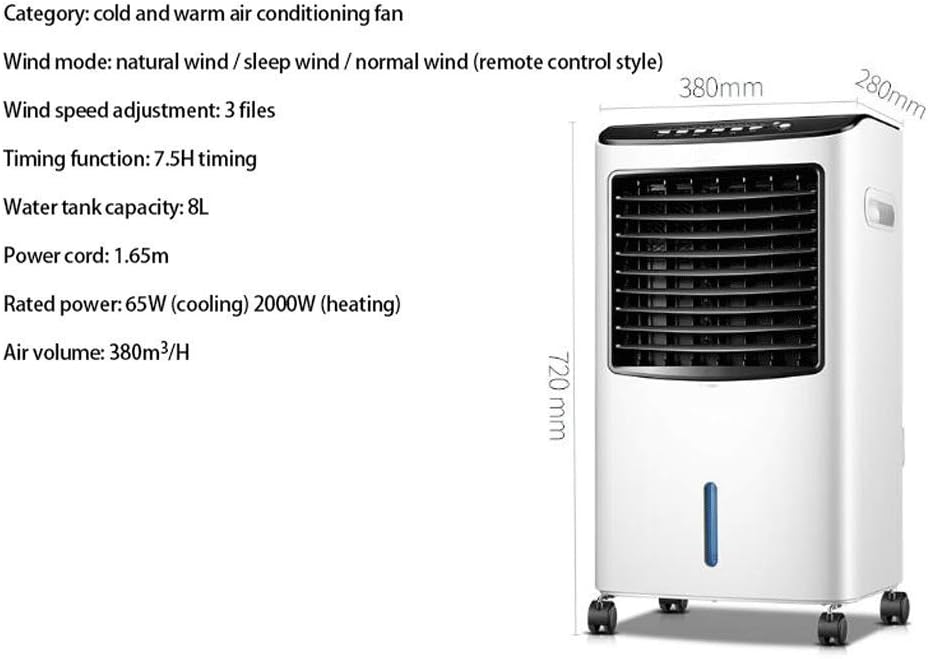 Evaporative Coolers Fan Air Cooler Air Conditioning Cool Warm Dual Use Silent Household Energy Saving Cooling