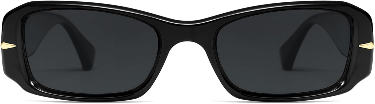 SOJOS Retro Rectangle Polarized Sunglasses Women Men 90s Sunnies UV Protection Womens Mens Sun Glasses SJ2366 - Image 3