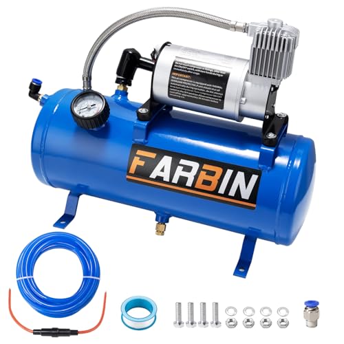FARBIN 150 PSI 1.6 Gal Air Compressor with Tank and Pump