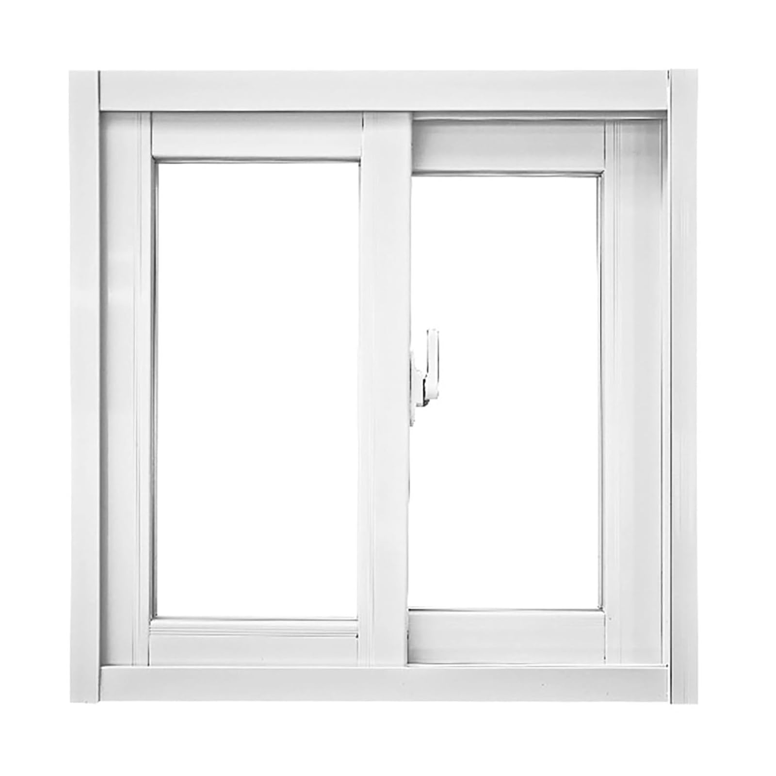 THNSAWX Sliding Window with Screen, Aluminum Alloy Shed Window, Basement Horizontal Replacement Windows, for Household Barns Bathroom(White,H80xW120cm/H31.5xW47.2in)