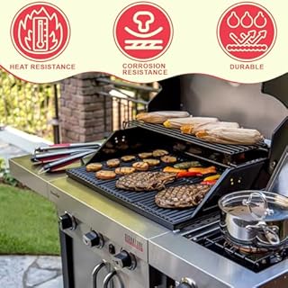 Emitter Plate & Grill Grate for Charbroil Commercial 3 Burner Gas Grill Parts 463242516 463242515 463367016 466242615 466242516 466242616 463346017, Parts for Charbroil Tru Infrared G466-0025-W1 Grill