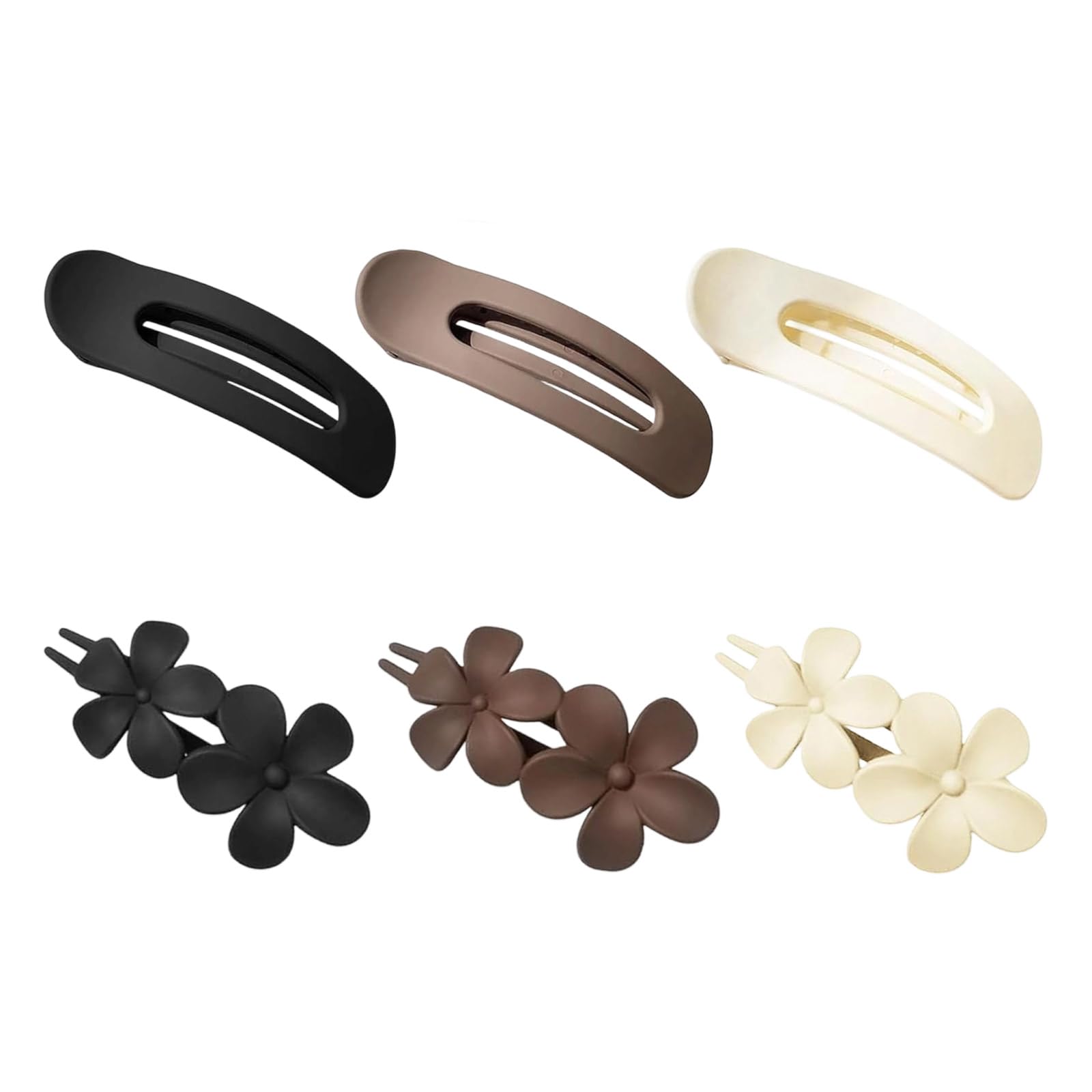 YUXITA 6PCS Floral Hair Clip Set Gentle Hold Nonslip Headdress Hair Accessories For Women Girls