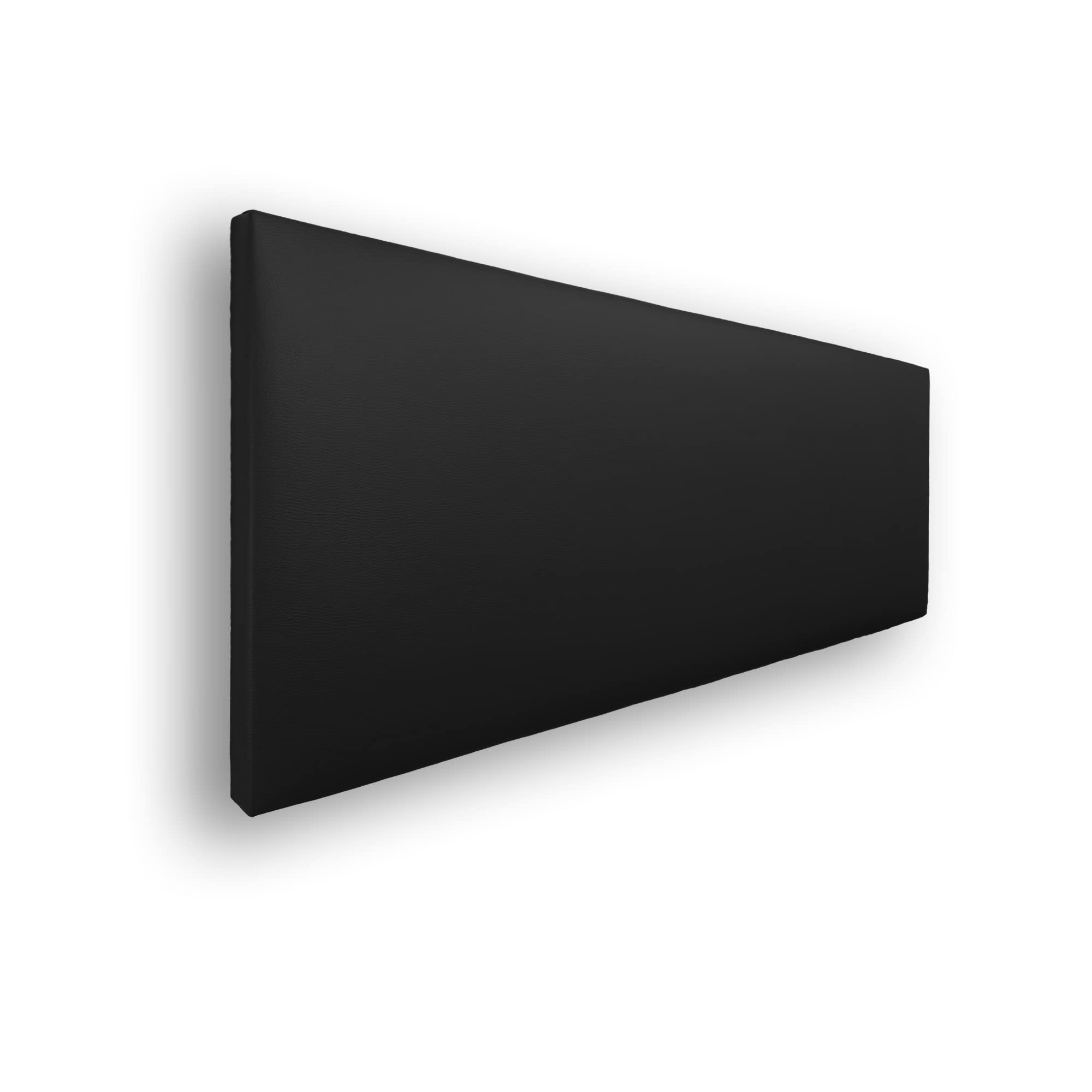 Silcar Home - Cabecero Jep Tapizado en Polipiel - Estructura de Madera, Diseño Moderno y Juvenil - Fácil Instalación - Negro, 135 cm