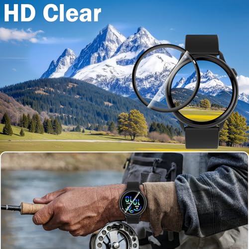 Simpeak Schutzfolien Kompatibel mit Garmin Vivoactive 6, 5 Stück HD Displayschutzfolien 9H Härte Displayschutz Anti-Kratz Wasserdicht Wasserdicht 3D PE Folien