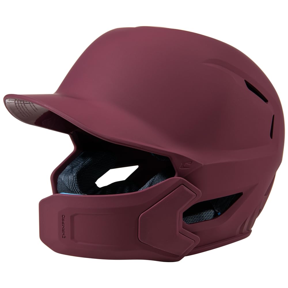 Champro HXE Baseball-Schlaghelm mit Kieferschutz, matt
