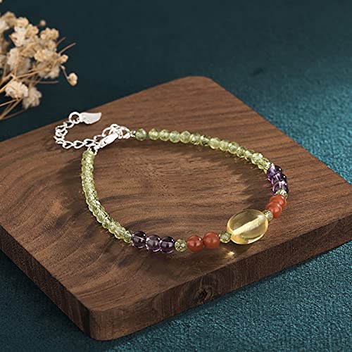Bracelet multi-gemmes contre le stress pour retrouver la prospérité